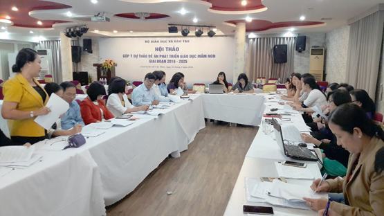 Góp ý dự thảo đề án Phát triển giáo dục mầm non giai đoạn 2016-2025