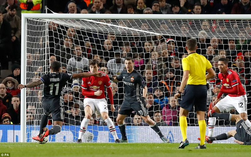 Man Utd 2-1 CSKA: Nhẹ nhàng loại khách