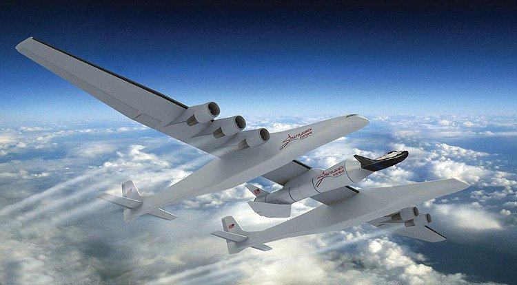 Chiếc máy bay lớn nhất thế giới Stratolaunch có sải cánh dài 117 mét.