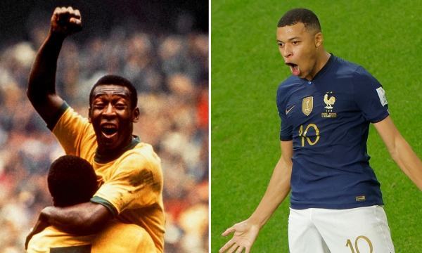 Mbappe phá kỉ lục của Pele, vượt mặt Ronaldo