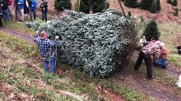 Melania Trump chon chu de ai quoc de trang hoang Nha Trang Giang sinh 2018
