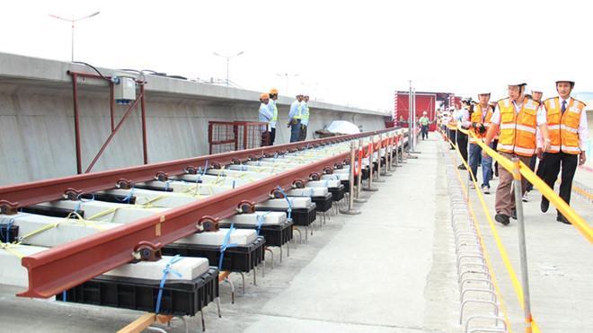 Lễ khởi công lắp ray tuyến đường sắt Bến Thành - Suối Tiên /// Ảnh An Huy