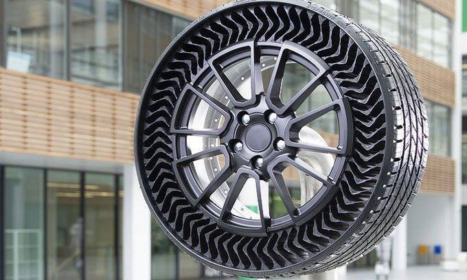 Thiết kế lốp Uptis của Michelin.