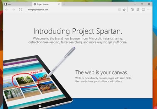 Microsoft tung ra bản Windows 10 thử nghiệm có trình duyệt Spartan