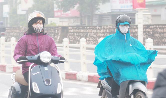 Thời tiết miền Bắc chuyển mưa lạnh do ảnh hưởng của không khí lạnh /// Ảnh Phan Hậu