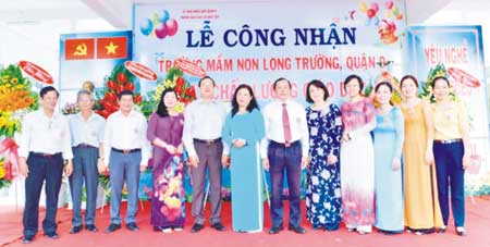 Trường Mầm non Long Trường: Vững bước trong sự nghiệp trồng người