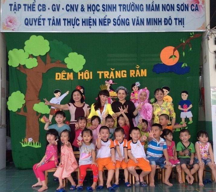 Trường MN Sơn Ca – Nhà Bè: Dày tuổi đời, dày cả thành tích