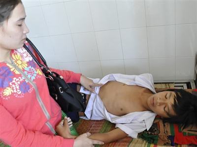 Một học sinh lớp bảy bị đánh dã man