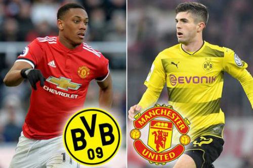 M.U gạ Dortmund đổi Martial lấy Pulisic