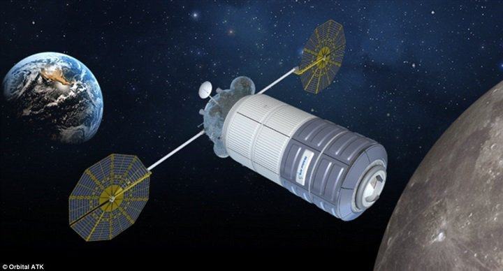 Hãng Orbital ATK cũng chế tạo module dựa trên phi thuyền vận tải Cygnus từng đưa hàng hóa lên ISS.