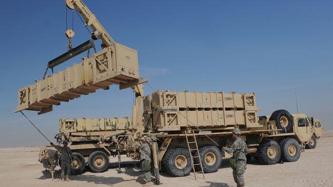 Lính Mỹ vận chuyển một hệ thống Patriot ở một địa điểm tại Tây Nam Á /// Lục quân Mỹ