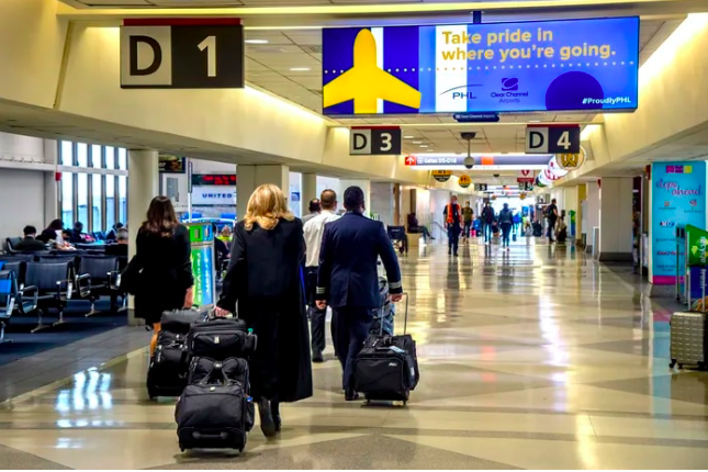 Trong sân bay Philadelphia hồi tháng 3. (Ảnh: Inquirer)