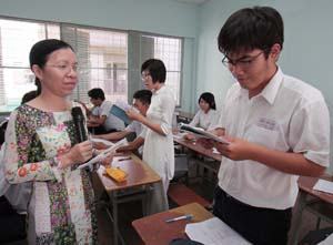 Năm học 2012-2013: Thanh tra ít nhất 12% số giáo viên