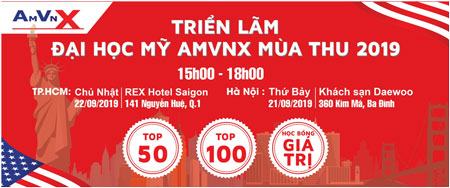 Cơ hội học bổng duy nhất tại triển lãm ĐH Mỹ AMVNX 2019