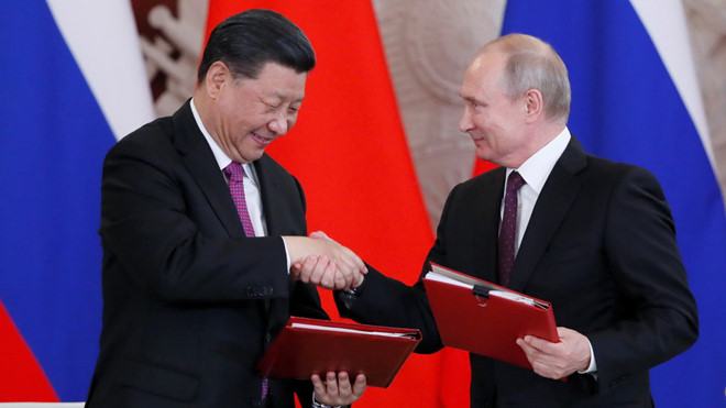 Tổng thống Nga Vladimir Putin và Chủ tịch Trung Quốc Tập Cận Bình /// Reuters