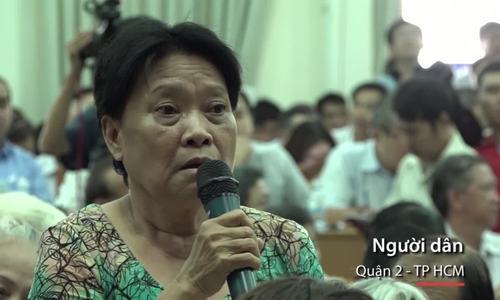 Người dân Thủ Thiêm nêu ý kiến