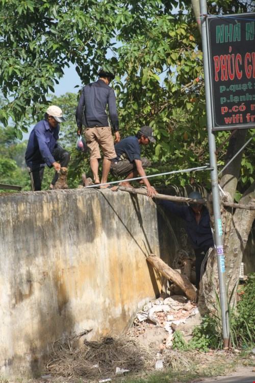 [ẢNH] Ngụp lặn bắt cá trong hồ nhiễm chất độc da cam - ảnh 1