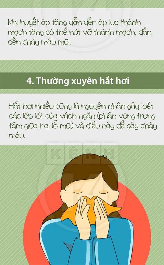 Nguyên nhân khiến chúng ta chảy máu mũi