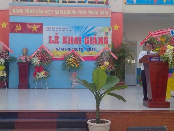 Trường TH Nguyễn Thị Định: Khai giảng năm học mới 2015- 2016