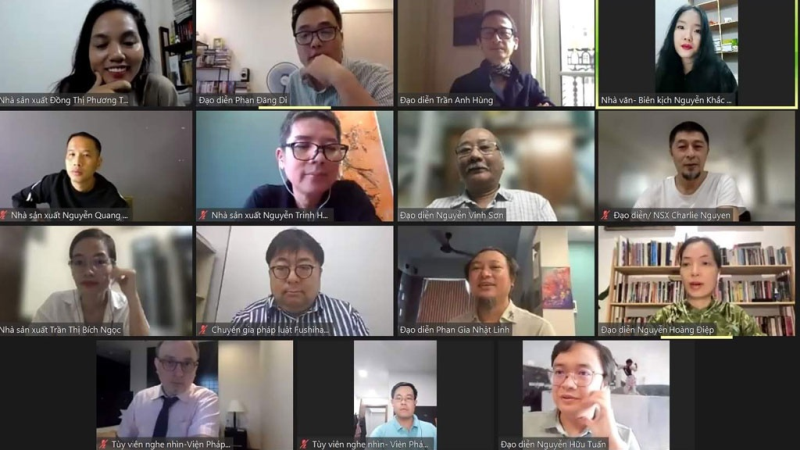 Các diễn giả tham gia tọa đàm trực tuyến /// CHỤP MÀN HÌNH