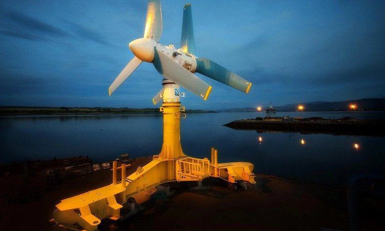 Turbine điện thủy triều sắp đi vào hoạt động. 