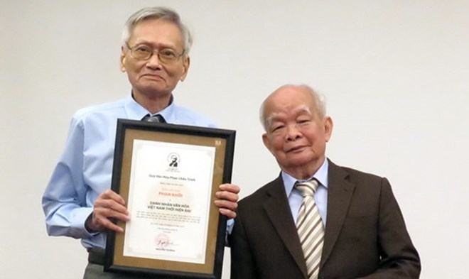 Nhà văn hoá Phan Khôi được vinh danh trong giải Phan Châu Trinh