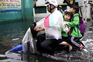 Nhiều khu vực ở TP.HCM có thể bị ngập úng vì triều cường