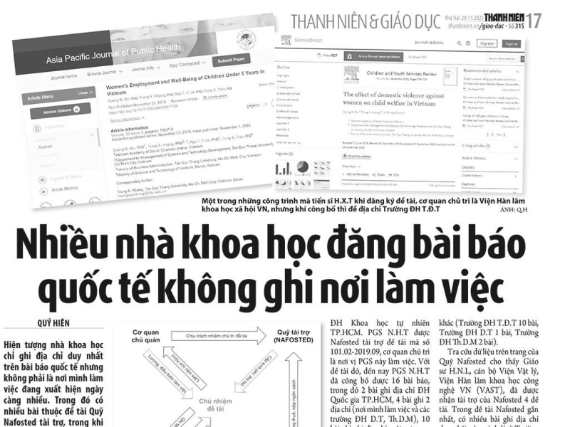 Nhiều nhà khoa học đăng bài báo quốc tế không ghi nơi mình làm việc: Quỹ Nafosted sẽ quy định về liêm chính học thuật và đạo đức nghiên cứu