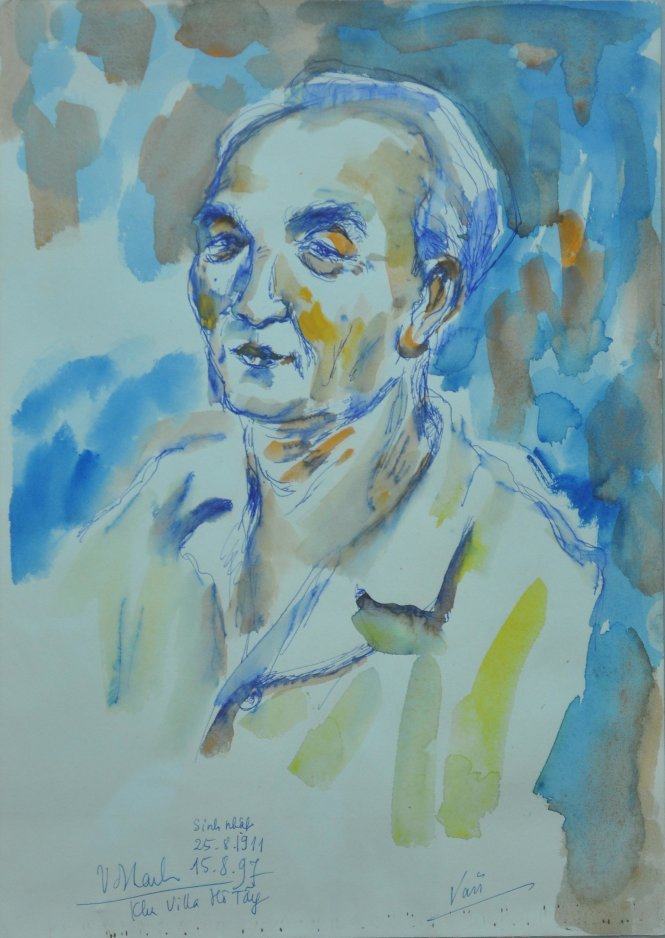 Tranh sinh nhật Đại tướng năm 1997 tại villa Tây Hồ