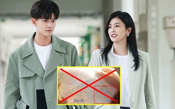 Cảnh phim có bản đồ đường lưỡi bò ở tập 13 Một đời một kiếp khiến khán giả Việt Nam phẫn nộ /// Ảnh: Chụp màn hình