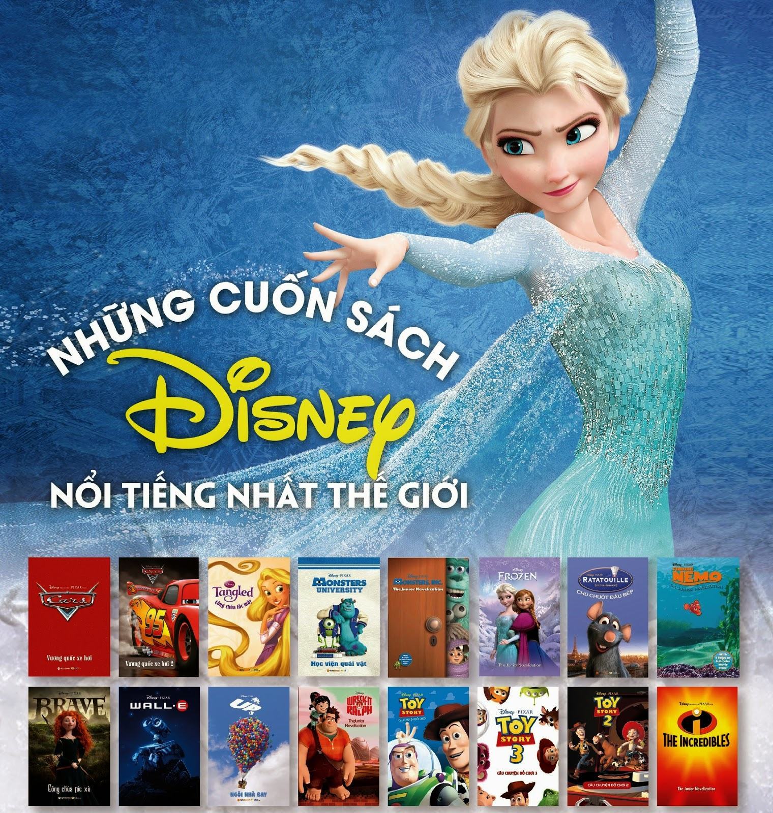 Những siêu phẩm hoạt hình Disney trên sách