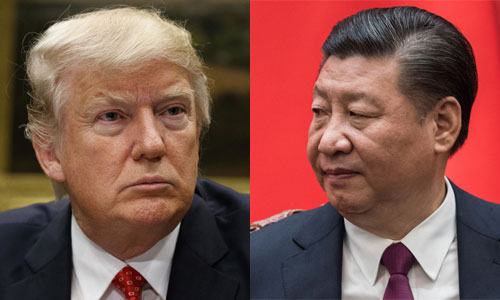 Tập Cận Bình (trái) gặp Donald Trump khi đến thăm Mỹ năm 2017. Ảnh: Reuters.