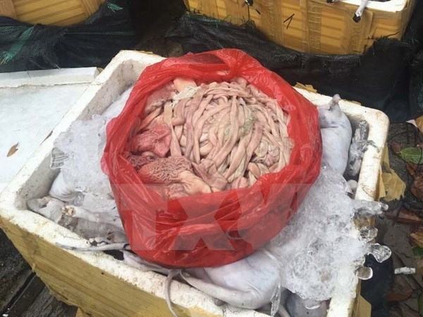 Phát hiện 3 xe tải định đổ nội tạng động vật xuống sông Đồng Nai