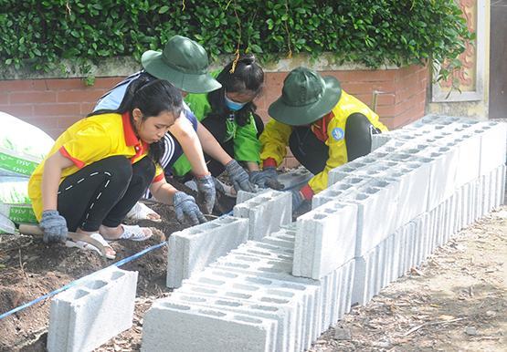 Hơn 300 sinh viên chung tay xây dựng nông thôn mới