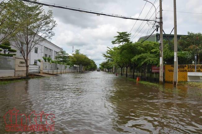 Nước ngập sâu nhiều ngày, doanh nghiệp ngưng sản xuất