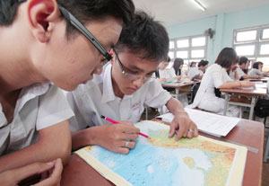 ôn thi tốt nghiệp môn địa lý: Lấy 50% số điểm từ kiến thức Atlat