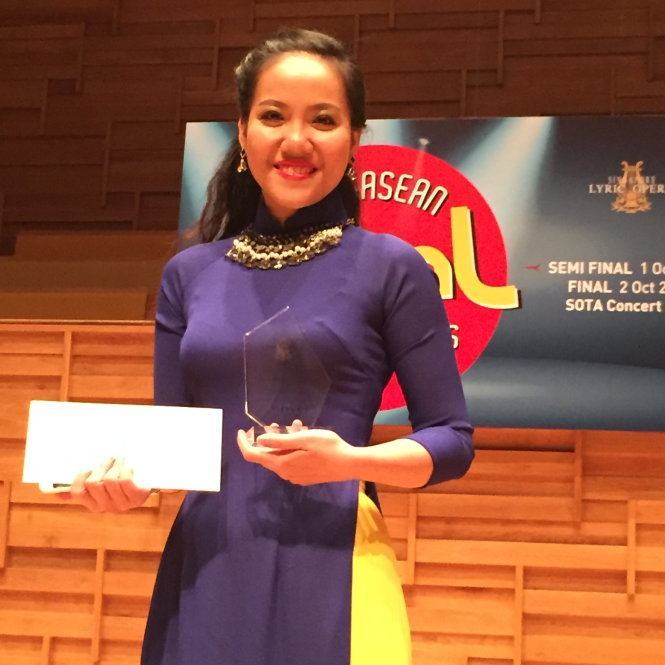 Phạm Khánh Ngọc giành giải nhì Cuộc thi thanh nhạc Asean 