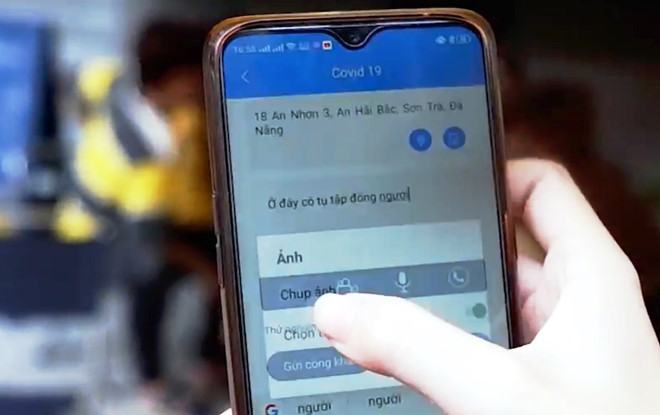 Phản ánh sai phạm về phòng dịch Covid-19 qua ứng dụng trên điện thoại
