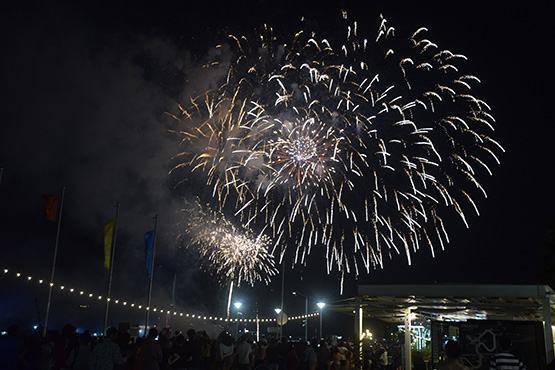 Thích thú thưởng lãm màn pháo hoa đêm 30-4
