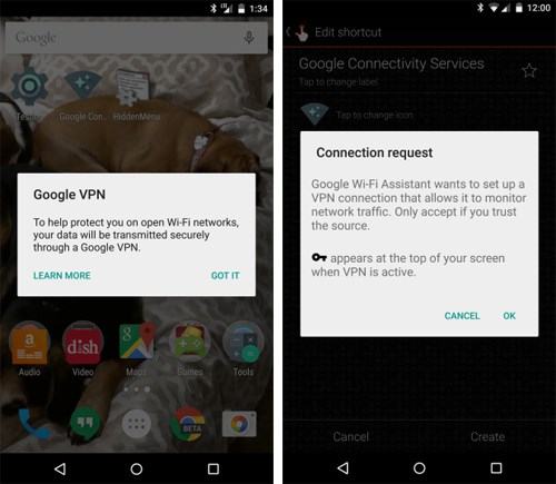 Phát hiện tính năng Google VPN trong bản Android 5.1