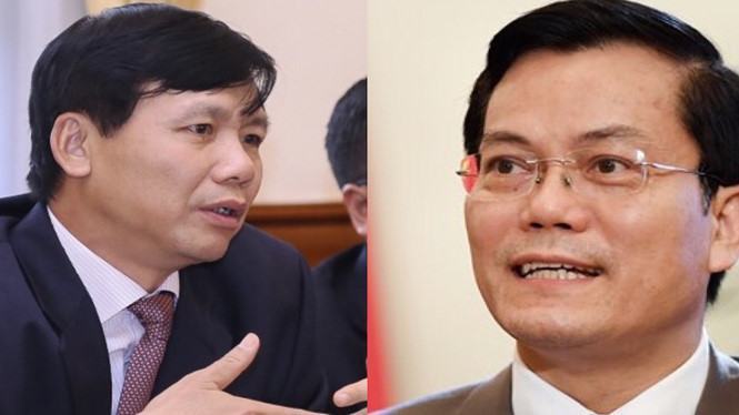 Thứ trưởng Đặng Đình Quý (trái) và Thứ trưởng Hà Kim Ngọc /// Ảnh V.H