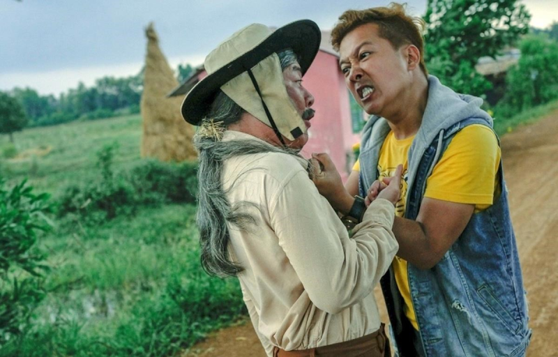 Ở "30 chưa phải Tết,"  Trường Giang thử sức với một vai diễn mang nhiều sắc thái. (Ảnh: Đoàn làm phim)