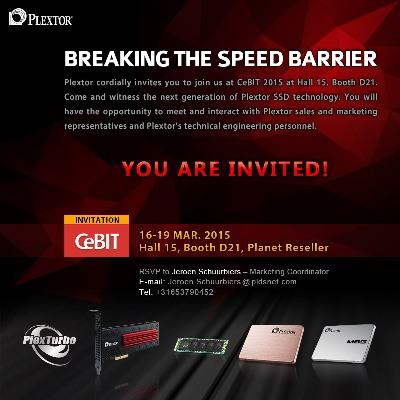 Plextor sẽ tiết lộ những giải pháp SSD tương lai tại CeBIT 2015