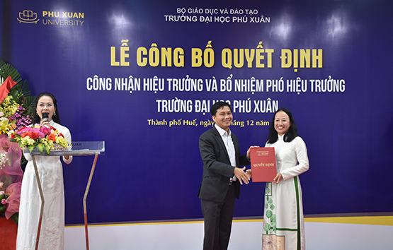 Đại học Phú Xuân chính thức bổ nhiệm Hiệu trưởng mới