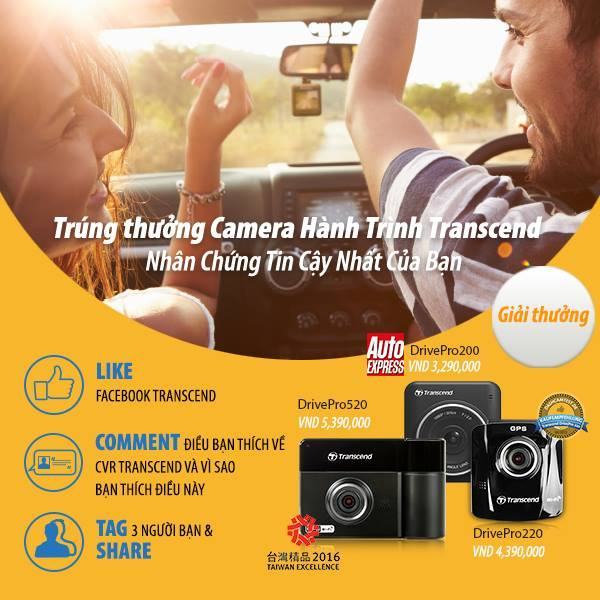 “Quay phim trúng thưởng” cùng Transcend