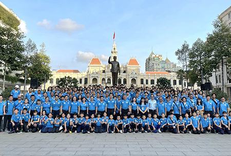 TP.HCM: Đoàn thể thao học sinh ra quân tham gia Hội khỏe Phù Đổng