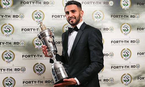 Riyad Mahrez giành danh hiệu Cầu thủ hay nhất năm của PFA