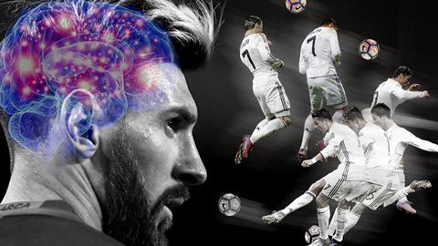 Ronaldo giỏi đánh đầu, Messi giỏi dùng đầu