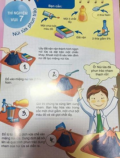 Thu hồi sách dạy trẻ làm thí nghiệm gây nổ nguy hiểm