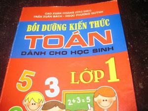 Sách bồi dưỡng toán lớp 1 sai về kiến thức